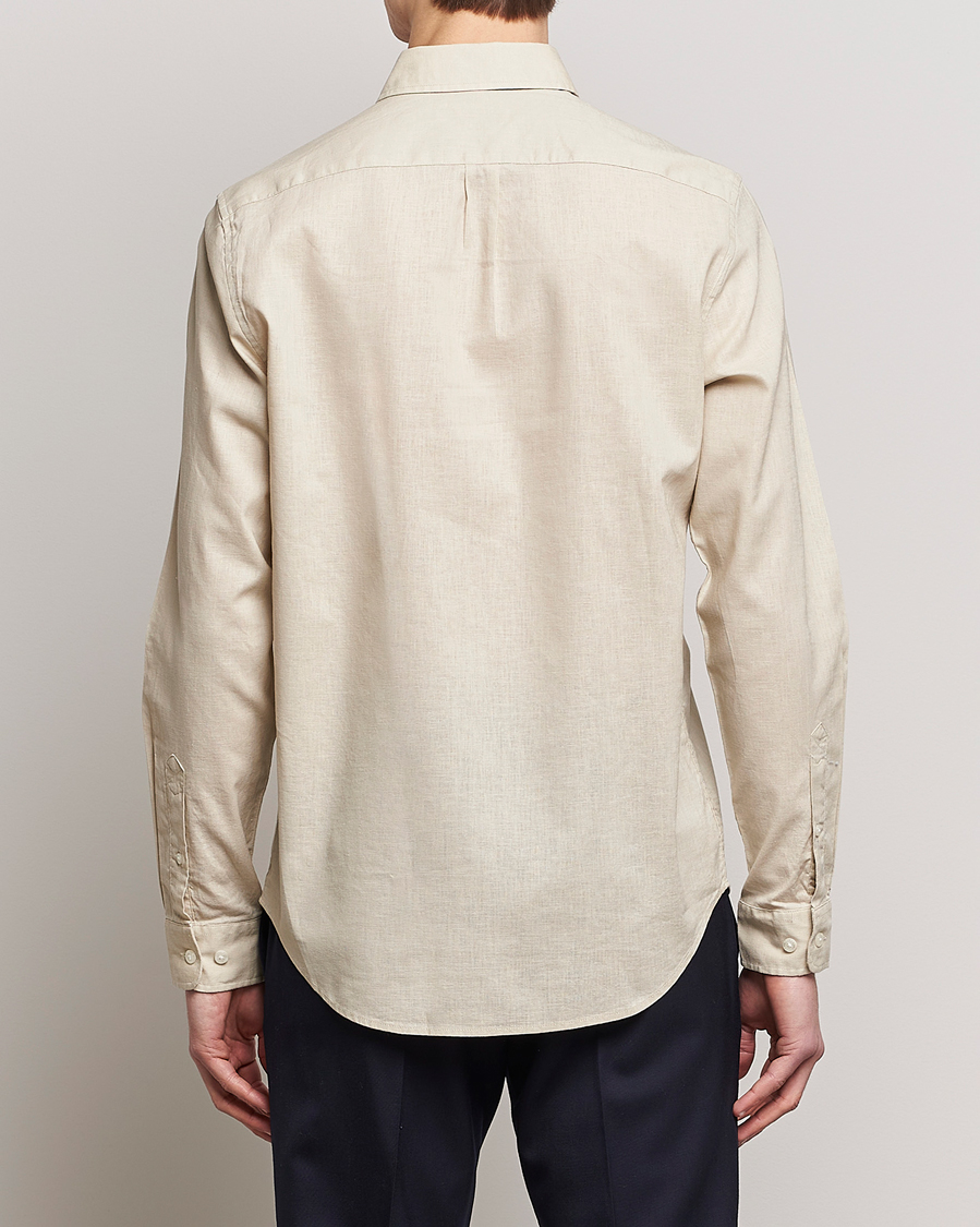 Uomini | Camicie | Samsøe Samsøe | Samsøe & Samsøe Liam Linen Cotton Shirt Oatmeal