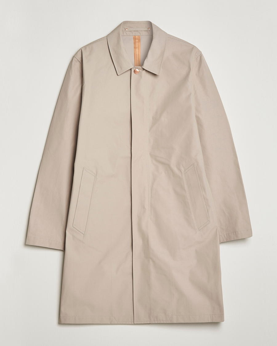 Uomini | Giacche | Private White V.C. | Unlined Cotton Ventile Mac Coat 3.0 Plaza Taupe