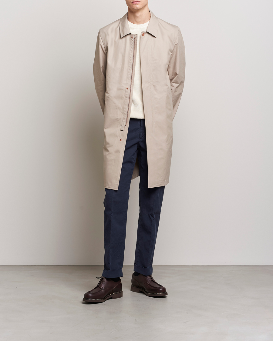 Uomini | Giacche | Private White V.C. | Unlined Cotton Ventile Mac Coat 3.0 Plaza Taupe