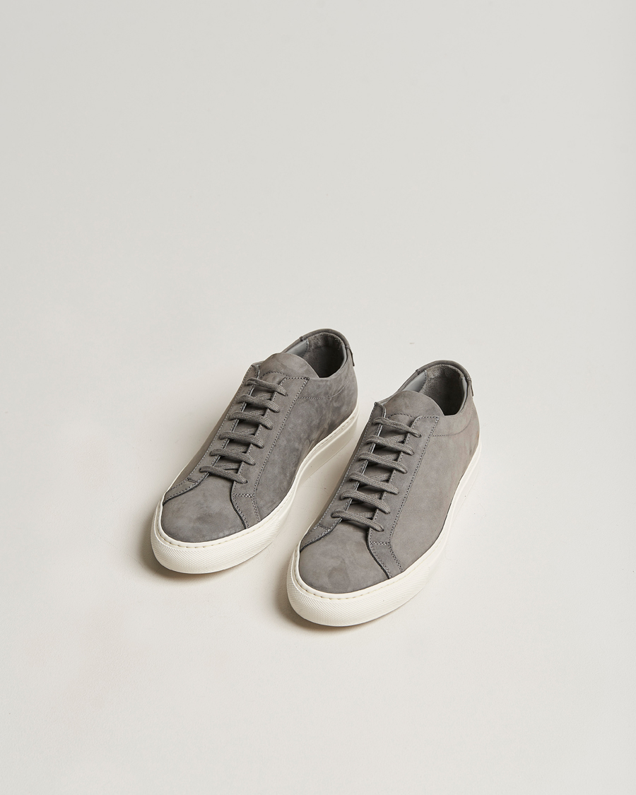 Uomini | Common Projects Original Achilles Nubuck Sneaker Warm Grey | Common Projects | Original Achilles Nubuck Sneaker Warm Grey