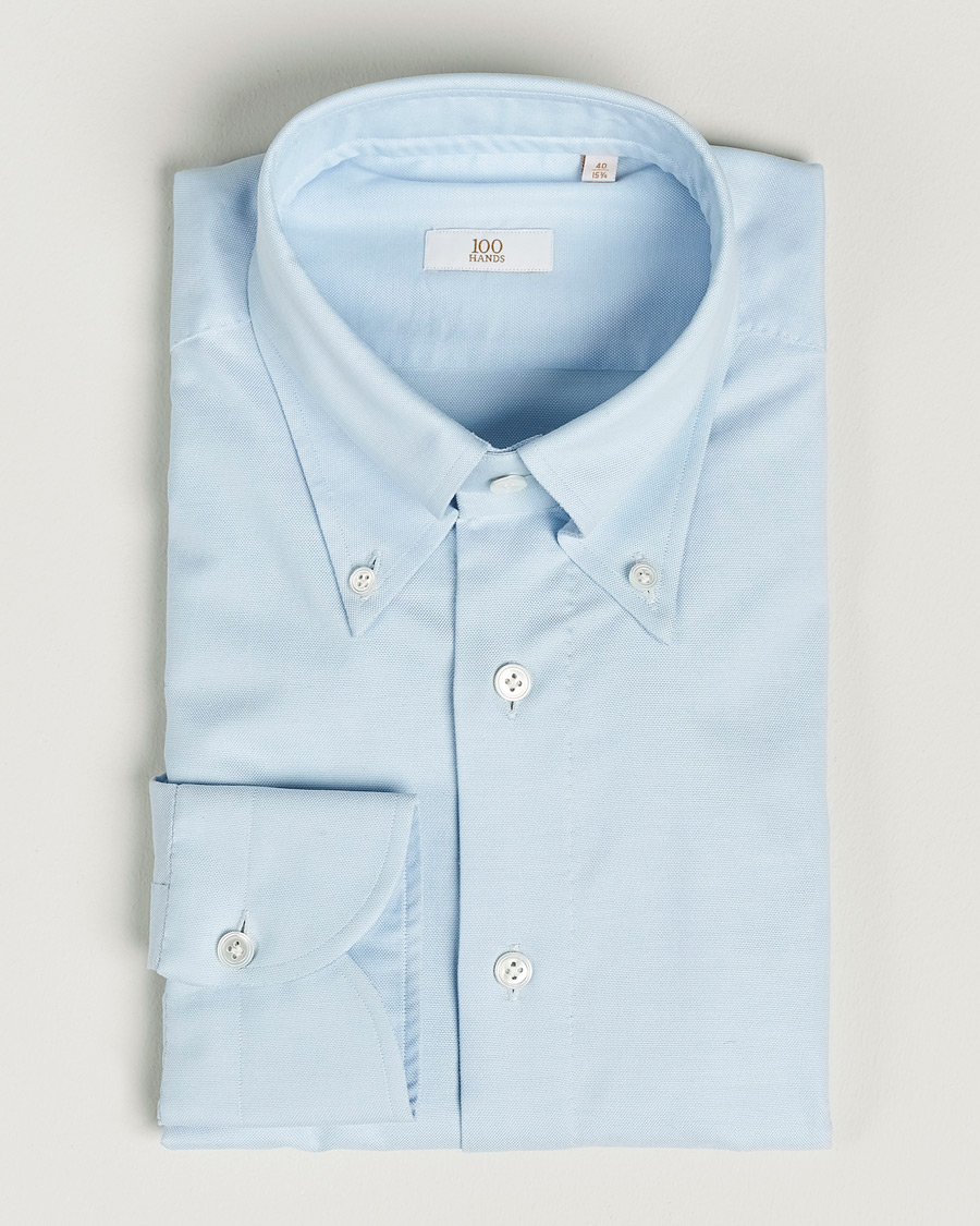 Uomini | Camicie | 100Hands | Gold Line Natural Stretch Oxford Shirt Light Blue