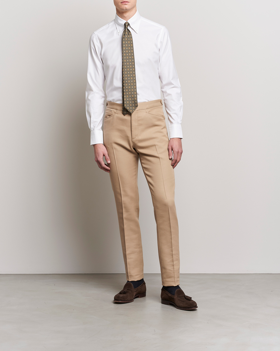 Uomini | Camicie | 100Hands | Gold Line Natural Stretch Oxford Shirt White