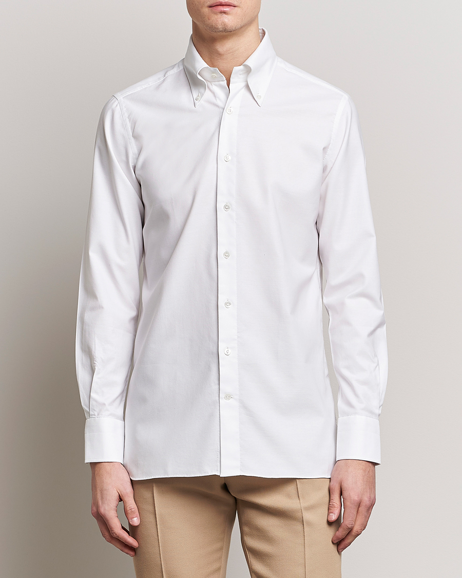 Uomini | Camicie | 100Hands | Gold Line Natural Stretch Oxford Shirt White