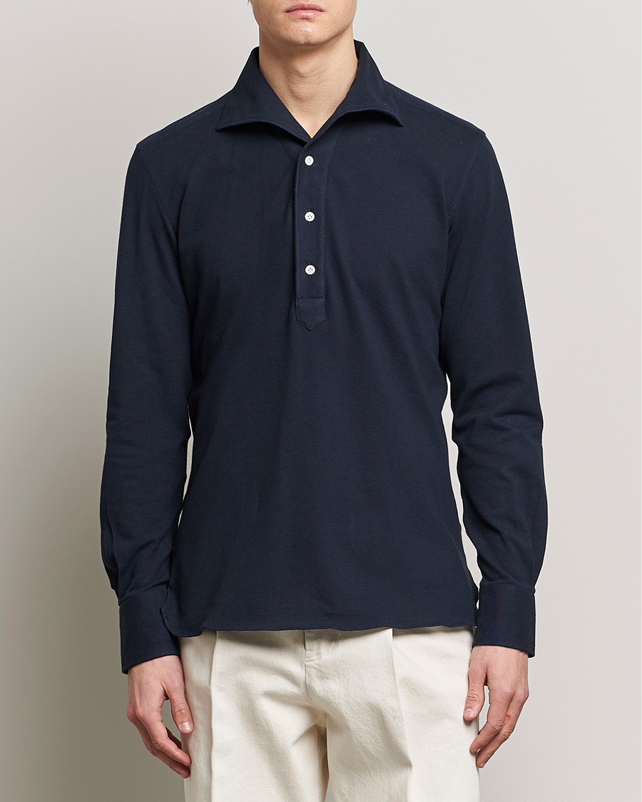 Uomini | Camicie | 100Hands | Signature One Piece Jersey Polo Navy