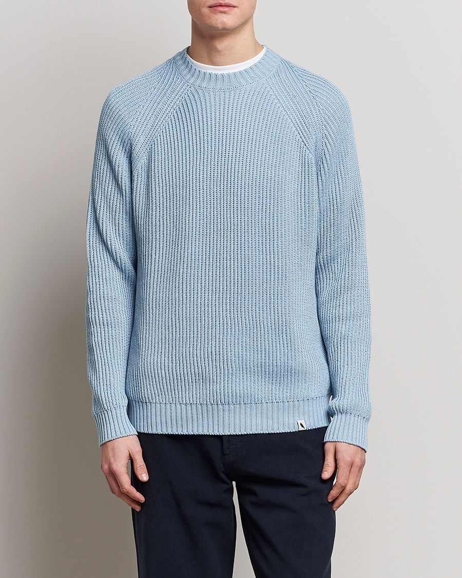 Uomini | Maglieria | Peregrine | Harry Organic Cotton Sweater Seafoam