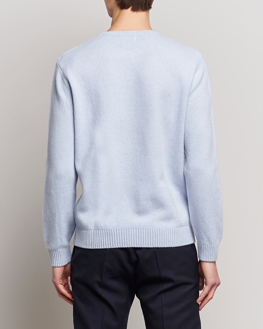 Uomini | Maglieria | Colorful Standard | Classic Merino Wool Crew Neck Polar Blue
