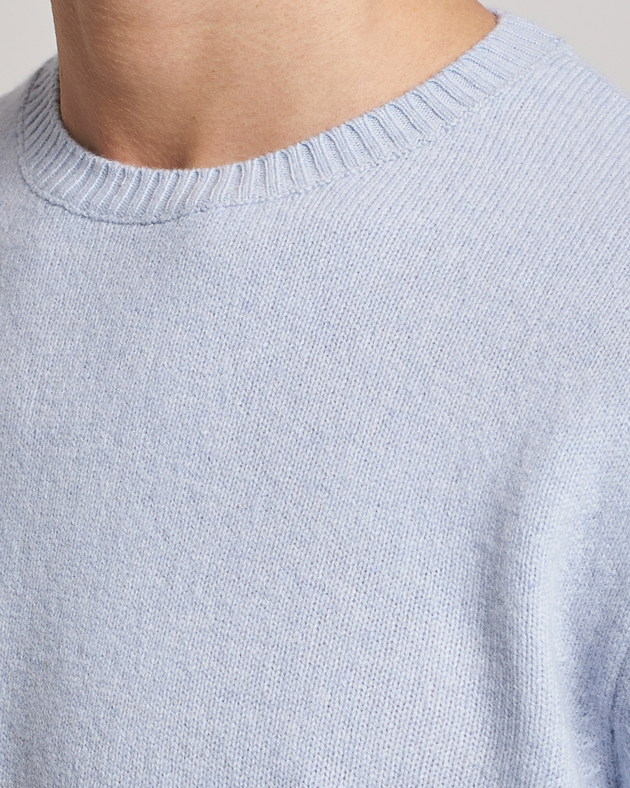Uomini | Maglieria | Colorful Standard | Classic Merino Wool Crew Neck Polar Blue