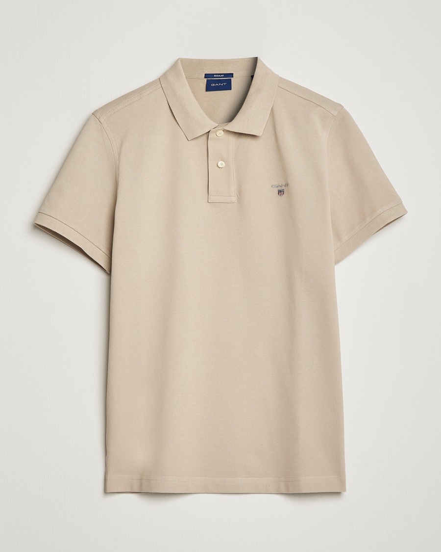 Uomini | Polo | GANT | The Original Polo Concrete Beige