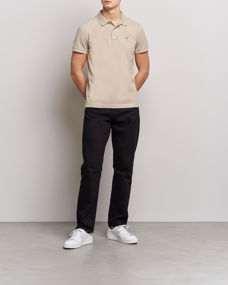 Uomini | Polo | GANT | The Original Polo Concrete Beige