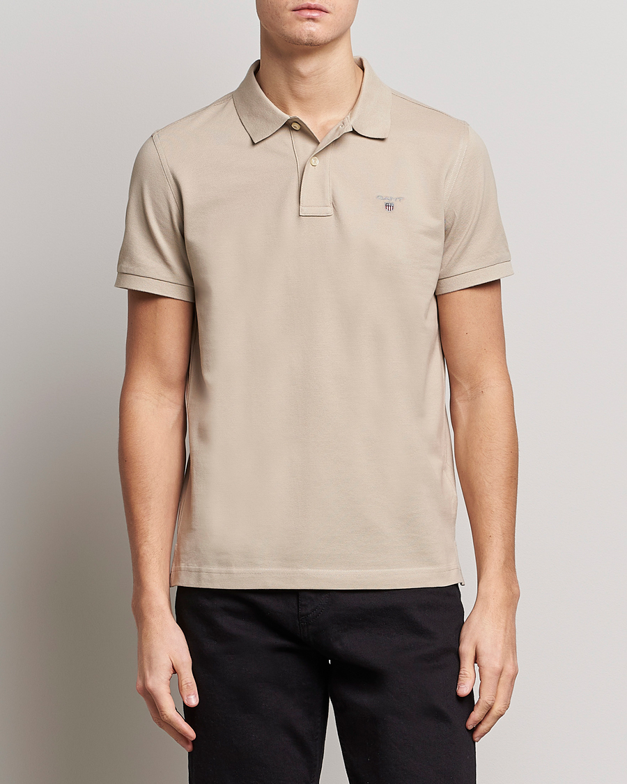 Uomini | Polo | GANT | The Original Polo Concrete Beige
