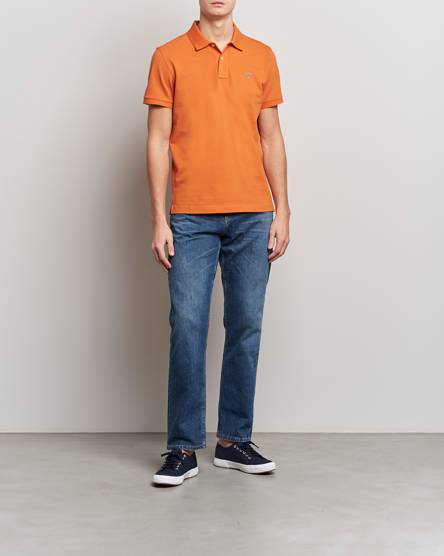 Uomini | Polo | GANT | The Original Polo Pumpkin Orange
