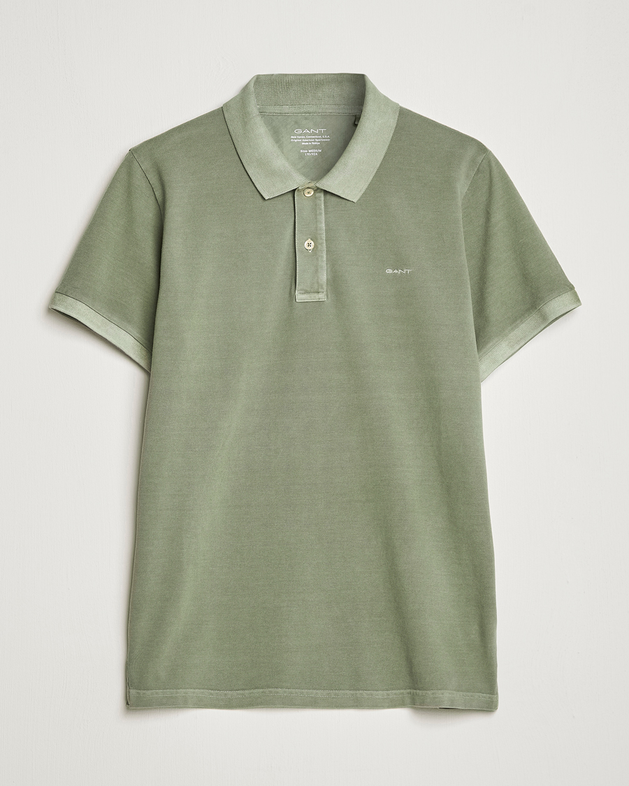 Uomini | Polo | GANT | Sunbleached Polo Calamata Green