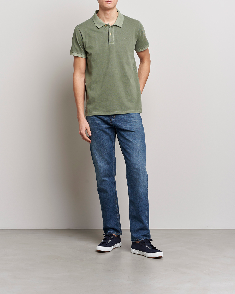 Uomini | Polo | GANT | Sunbleached Polo Calamata Green