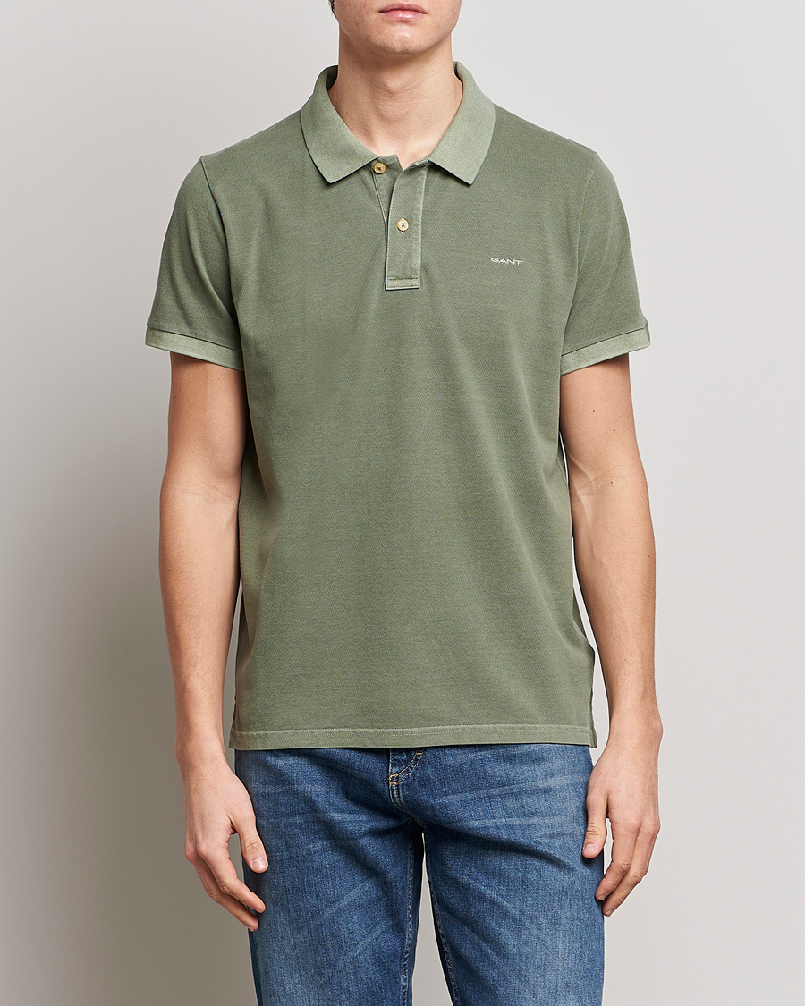 Uomini | Polo | GANT | Sunbleached Polo Calamata Green