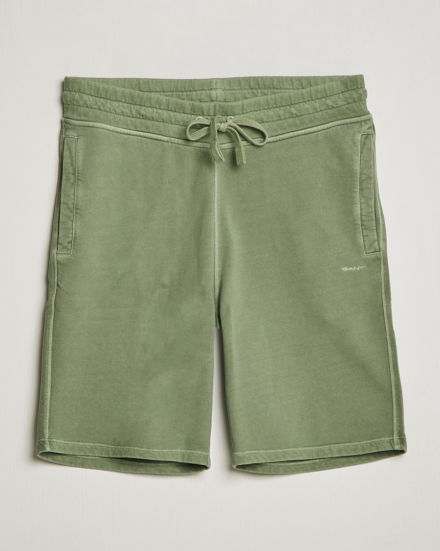 Uomini | Pantaloncini | GANT | Sunbleached Sweatshorts Calamata Green