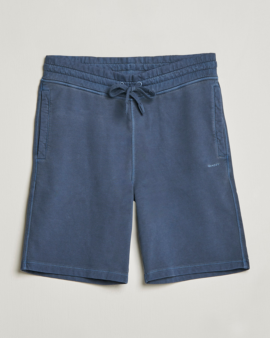 Uomini | Pantaloncini | GANT | Sunbleached Sweatshorts Evening Blue