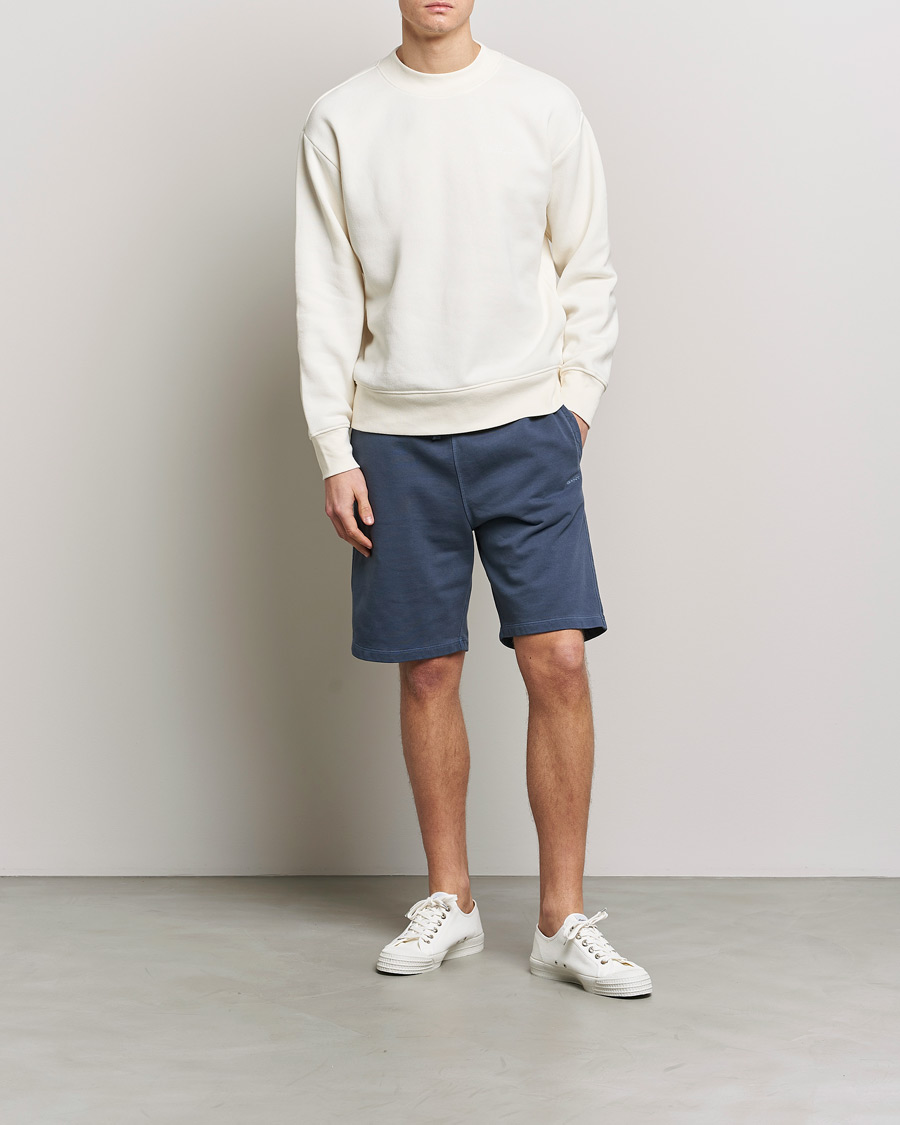 Uomini | Pantaloncini | GANT | Sunbleached Sweatshorts Evening Blue