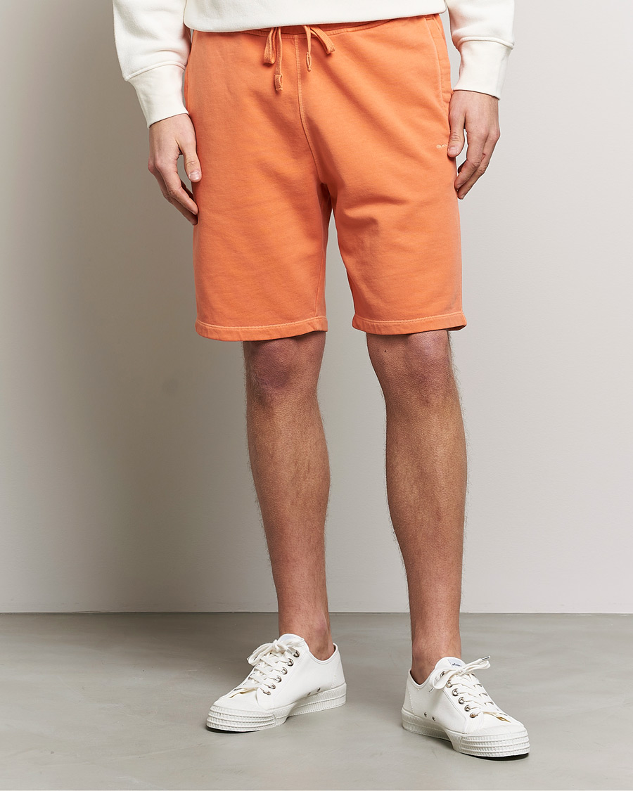Uomini | Pantaloncini | GANT | Sunbleached Sweatshorts Apricot Orange