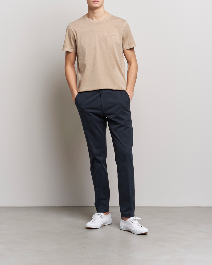 Uomini | T-shirt | GANT | Sunbleached T-Shirt Concrete Beige
