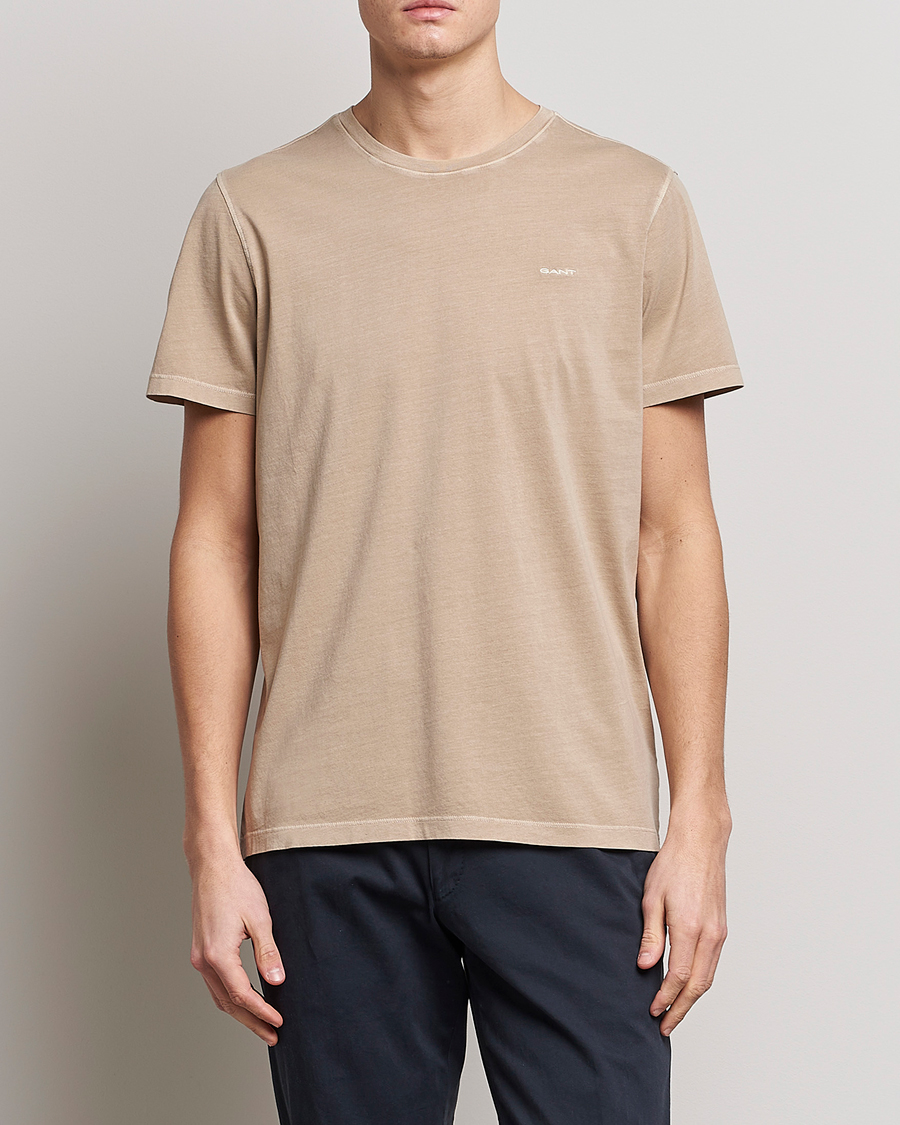 Uomini | T-shirt | GANT | Sunbleached T-Shirt Concrete Beige
