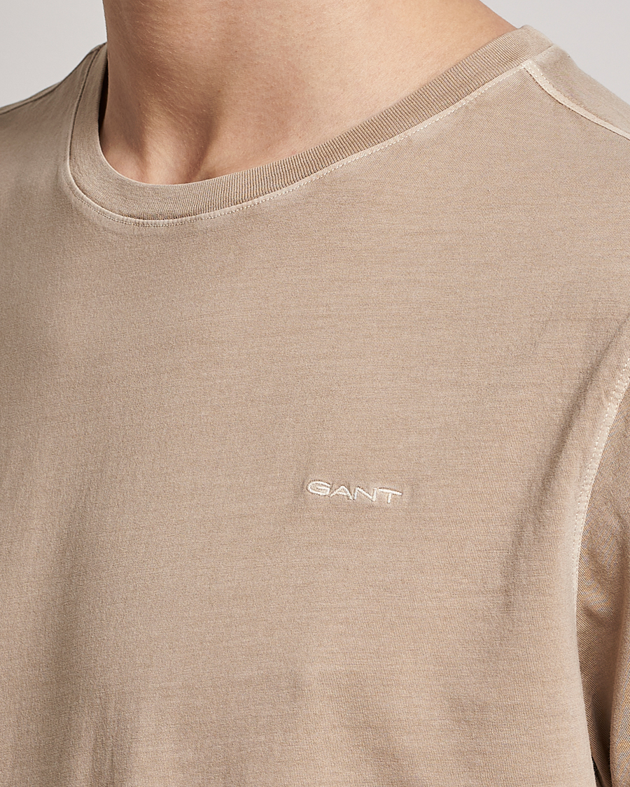 Uomini | T-shirt | GANT | Sunbleached T-Shirt Concrete Beige
