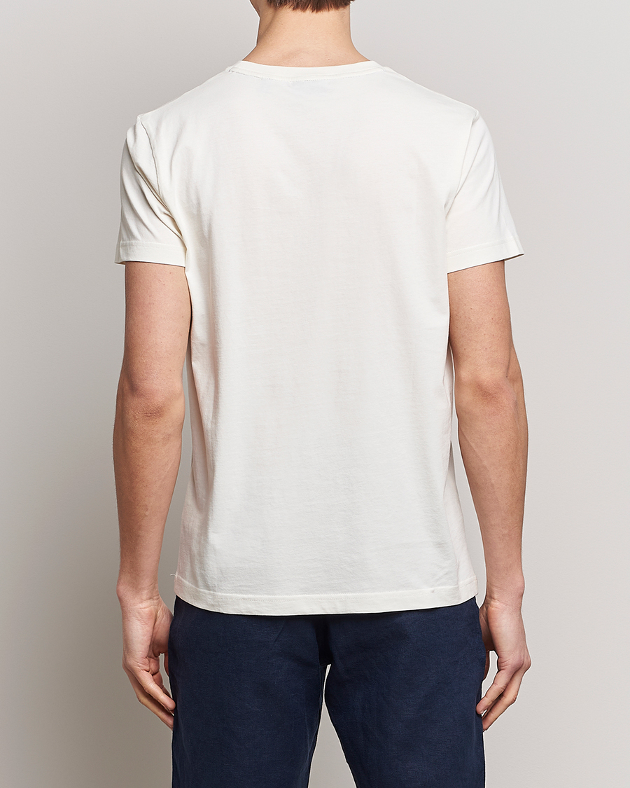 Uomini | T-shirt | GANT | Sailing Logo Crew Neck T-Shirt Cream