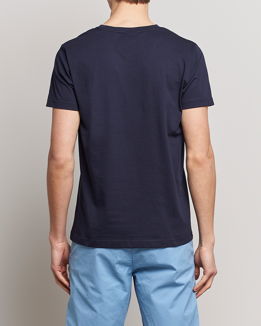 Uomini | T-shirt | GANT | Sailing Logo Crew Neck T-Shirt Evening Blue
