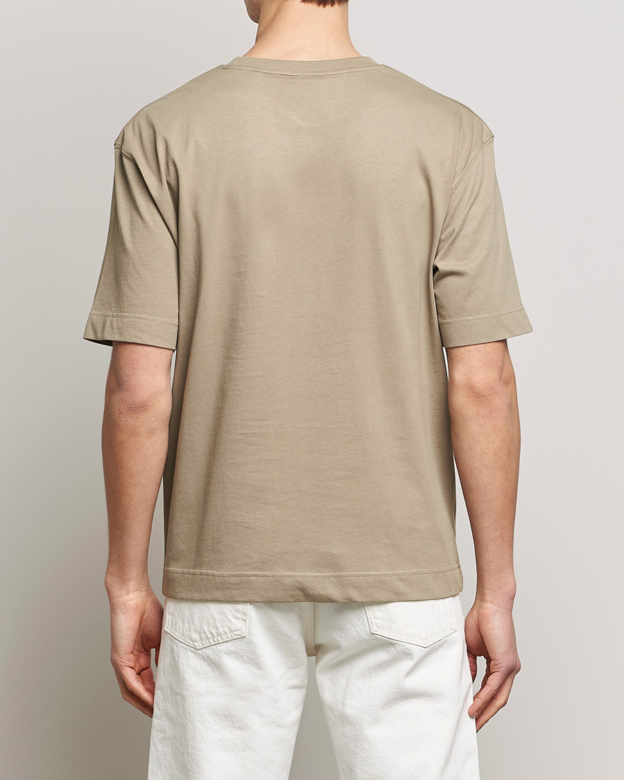 Uomini | T-shirt | GANT | Icon Crew Neck T-Shirt Taupe Beige