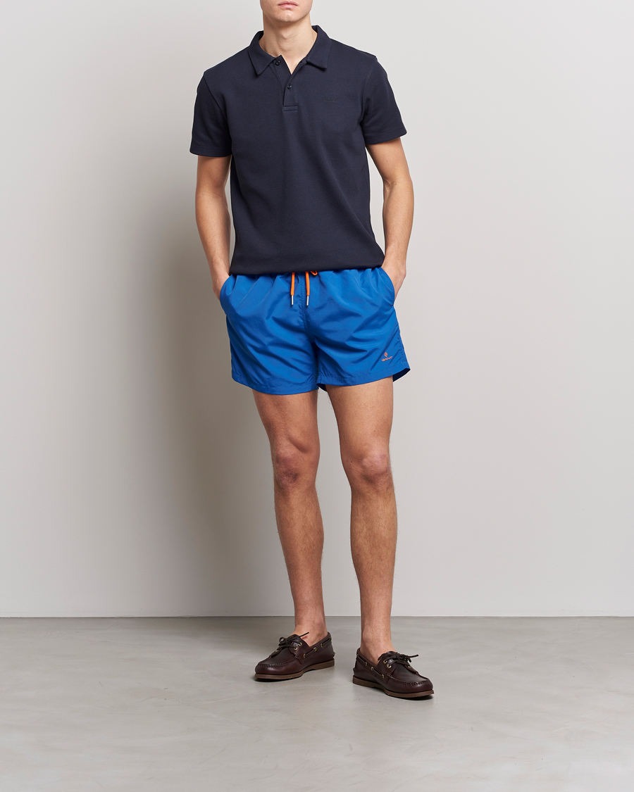 Uomini | Costumi da bagno | Gant | Basic Swimshorts Nautical Blue