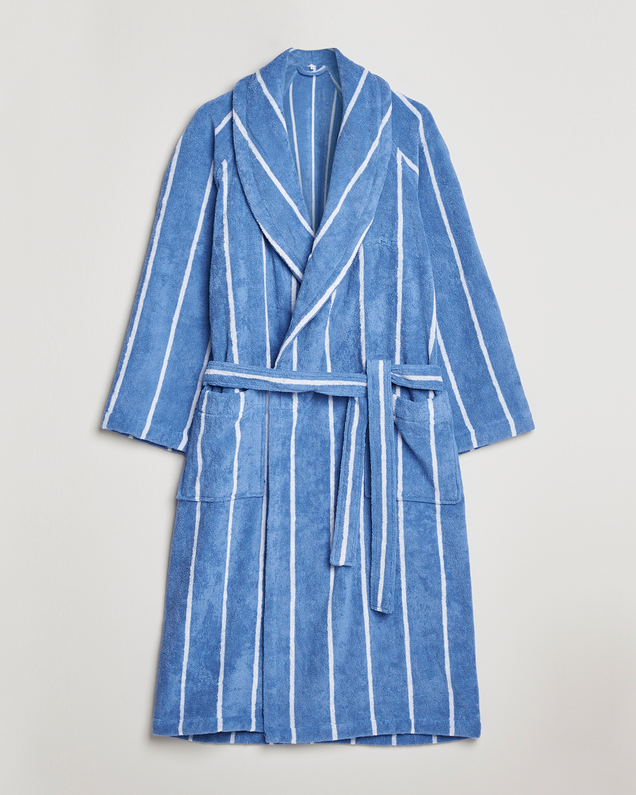 Uomini | Accappatoi & Pigiami | GANT | Striped Robe Blue Bell