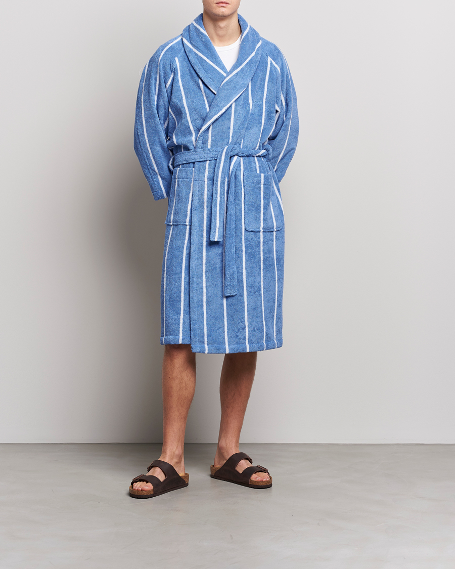 Uomini | Accappatoi & Pigiami | GANT | Striped Robe Blue Bell