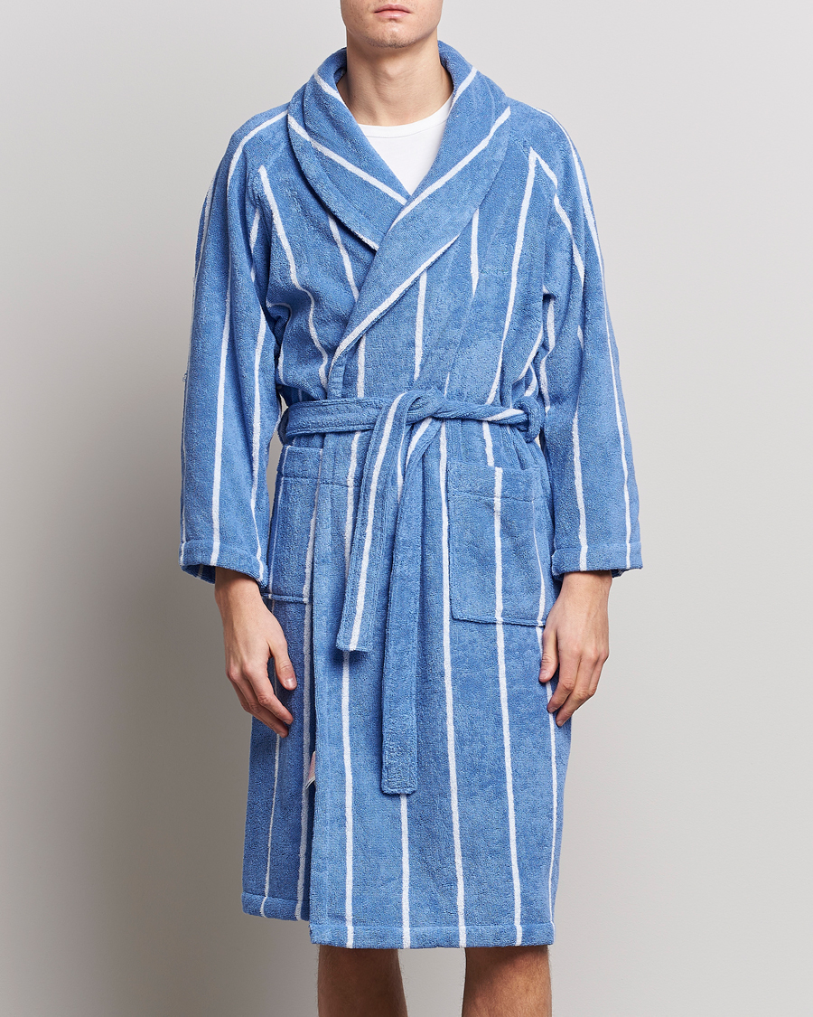 Uomini | Accappatoi & Pigiami | GANT | Striped Robe Blue Bell