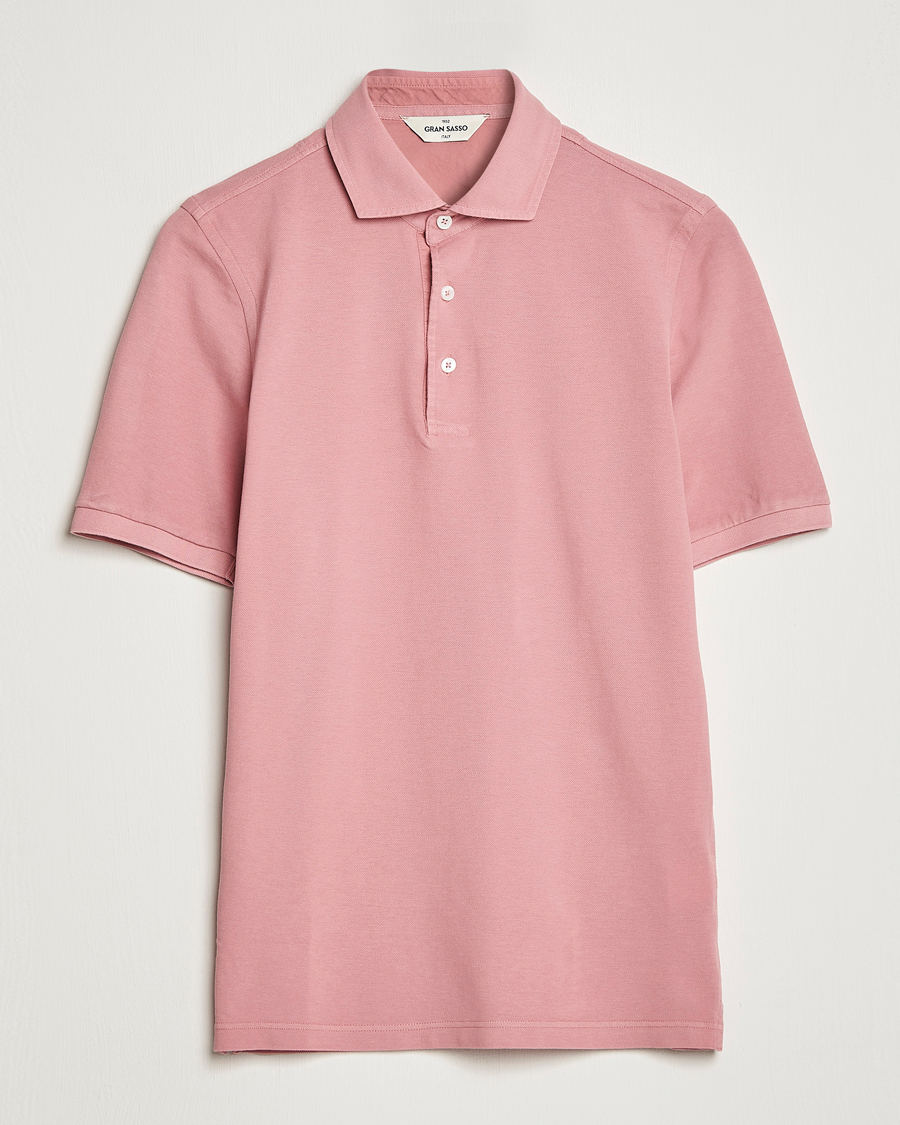 Uomini | Polo | Gran Sasso | Washed Polo Pink