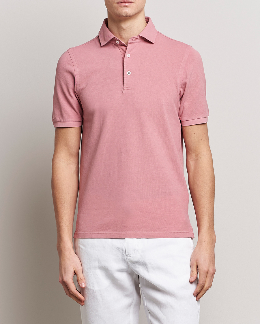 Uomini | Polo | Gran Sasso | Washed Polo Pink