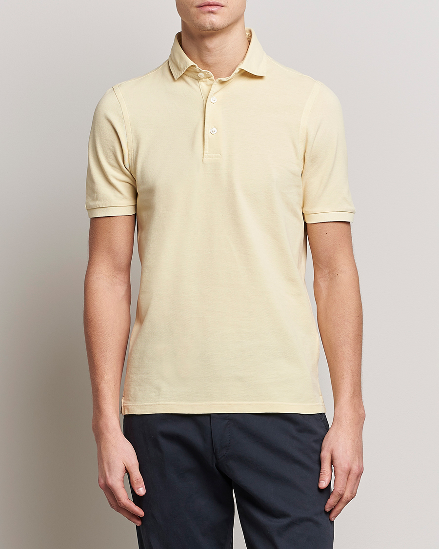 Uomini | Polo | Gran Sasso | Washed Polo Yellow