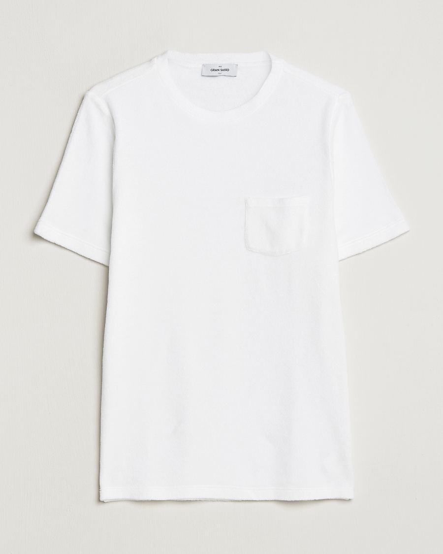 Uomini | T-shirt | Gran Sasso | Cotton Terry Tee White