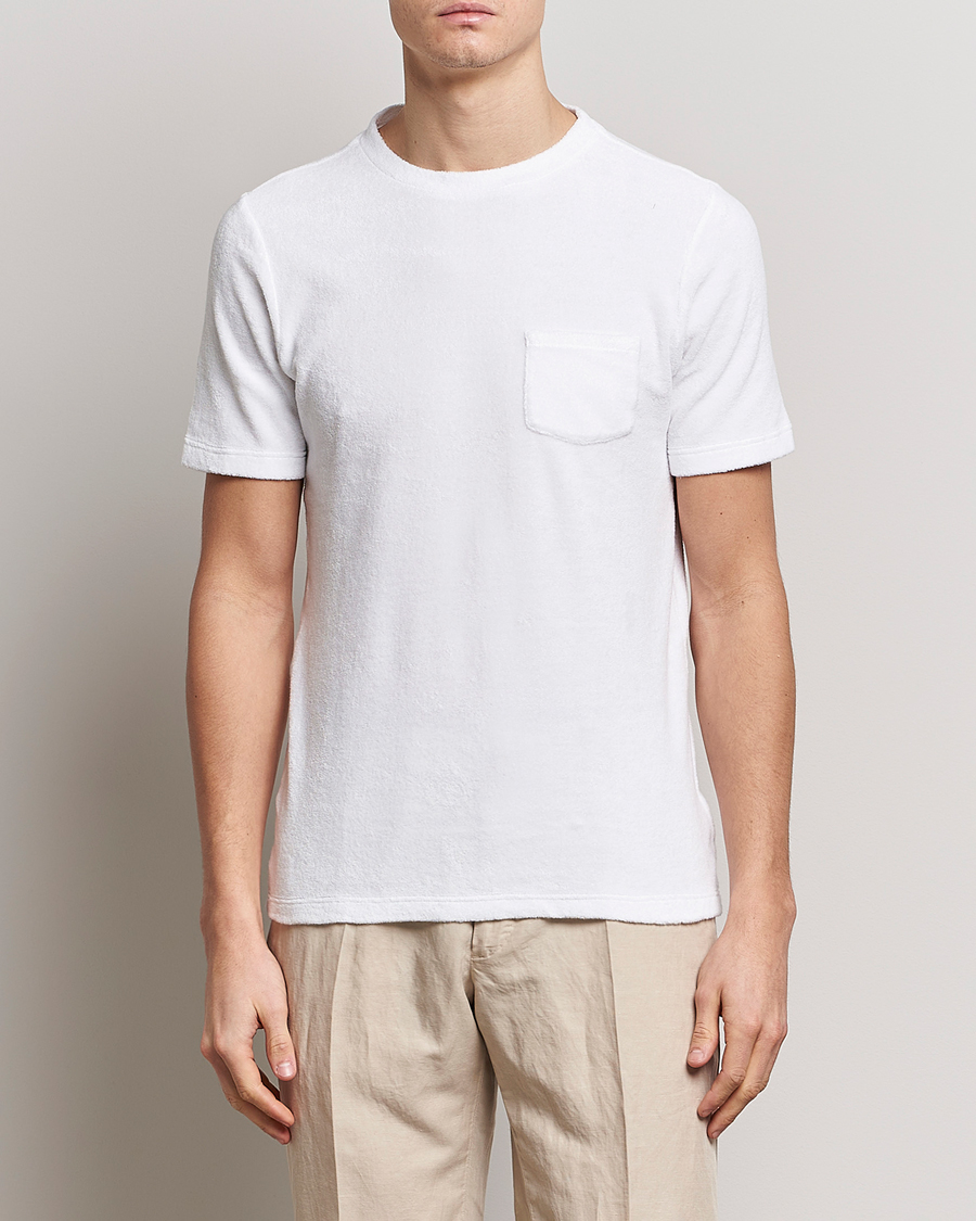 Uomini | T-shirt | Gran Sasso | Cotton Terry Tee White