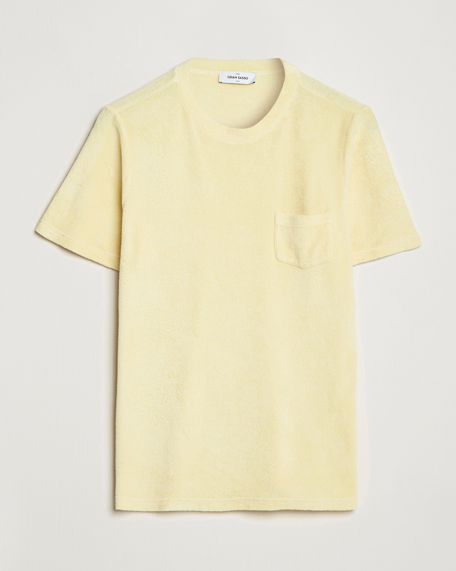 Uomini | T-shirt | Gran Sasso | Cotton Terry Tee Yellow