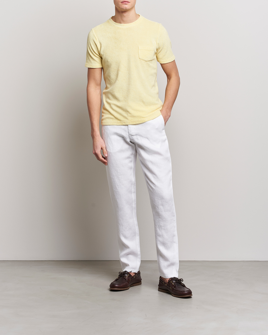 Uomini | T-shirt | Gran Sasso | Cotton Terry Tee Yellow
