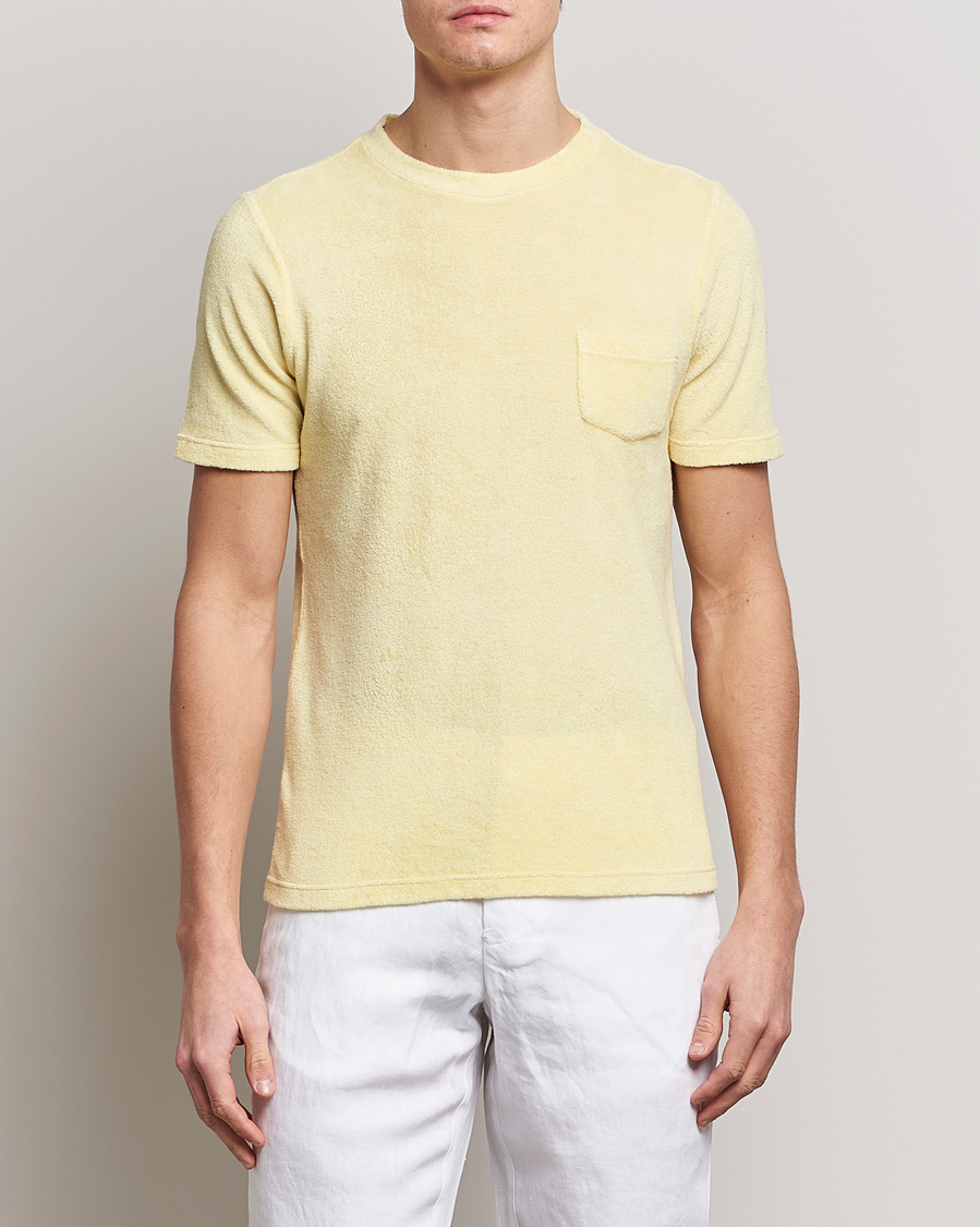 Uomini | T-shirt | Gran Sasso | Cotton Terry Tee Yellow