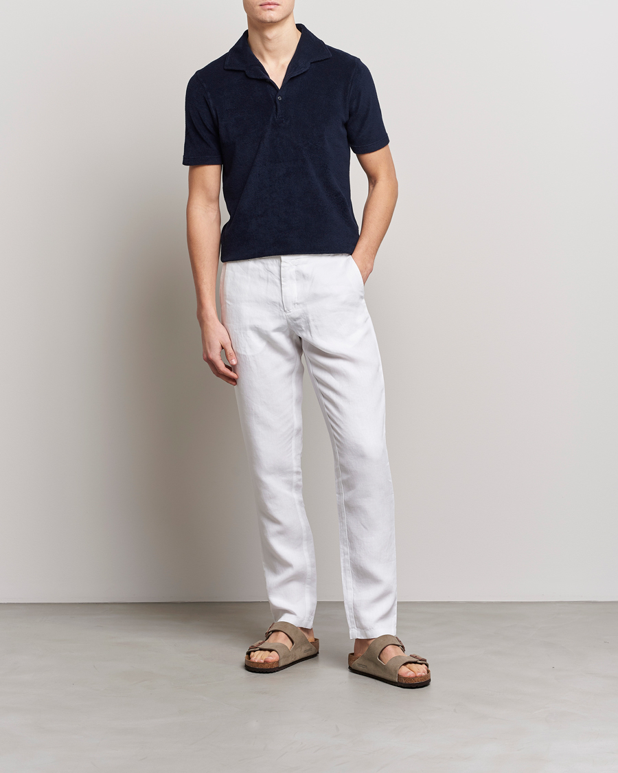 Uomini | Polo | Gran Sasso | Cotton Terry Polo Navy