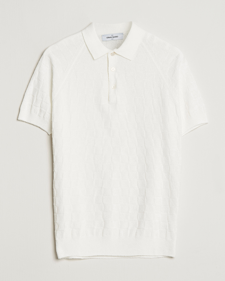 Uomini | Polo | Gran Sasso | Structured Terry Polo White