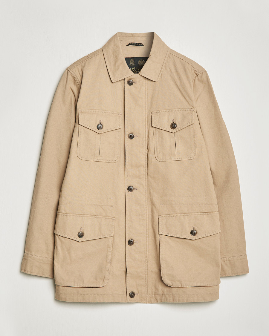 Uomini | Giacche | Morris | Amira Cotton Sand Field Jacket Beige