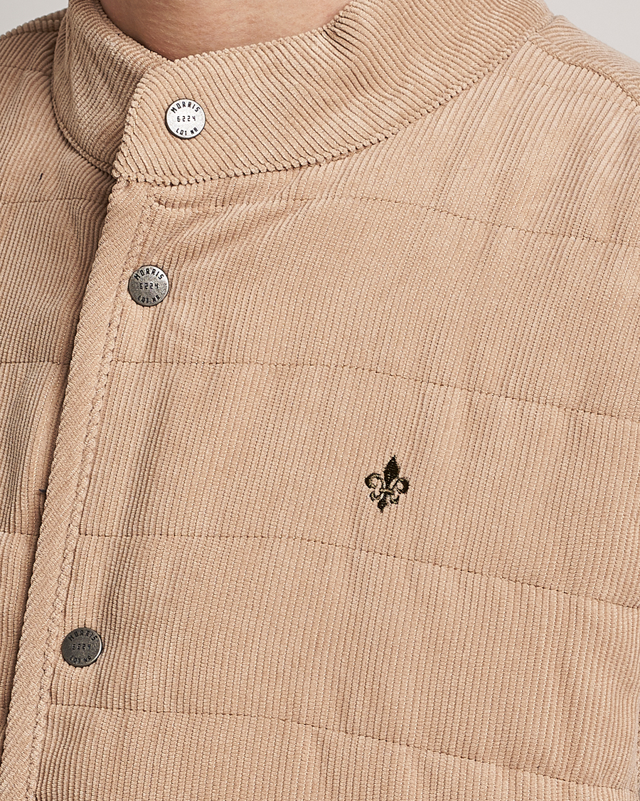 Uomini | Gilet | Morris | Woburn Baby Cord Vest Beige