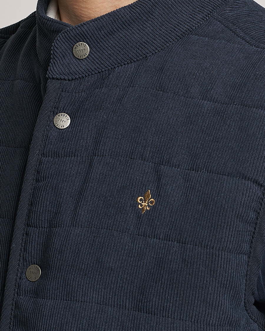 Uomini | Gilet | Morris | Woburn Baby Cord Vest Blue