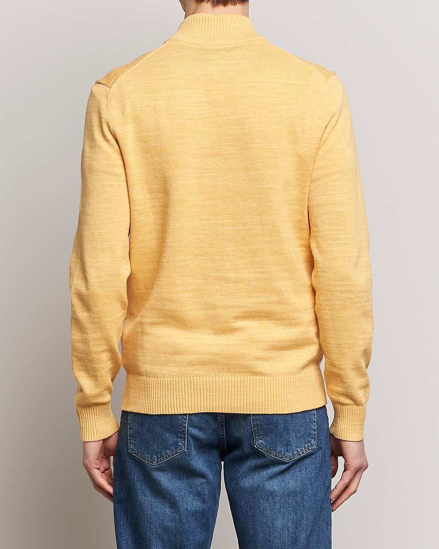 Uomini | Maglieria | Morris | Randall Cotton Half Zip Yellow