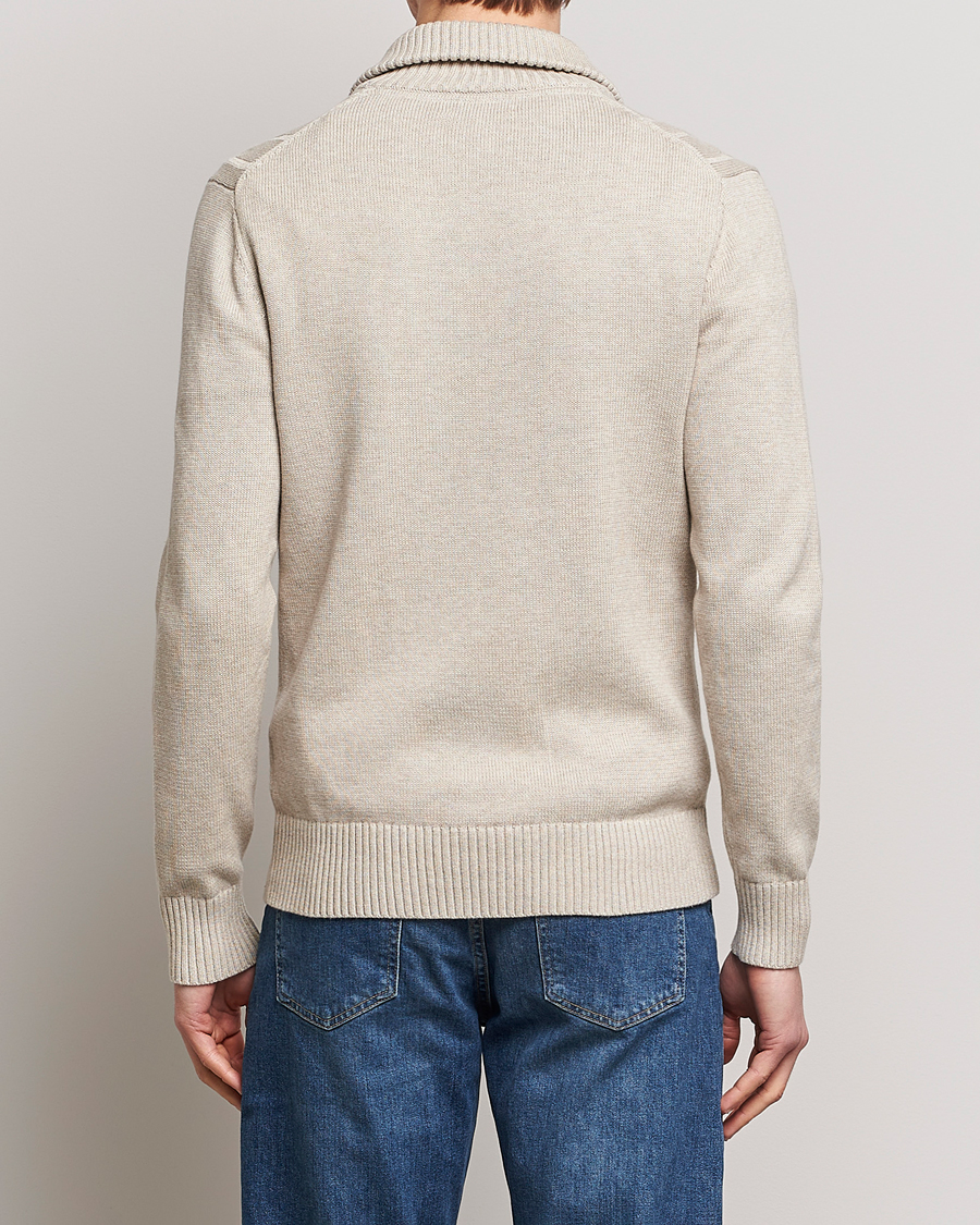 Uomini | Maglieria | Morris | Raymond Cable Half Zip Khaki