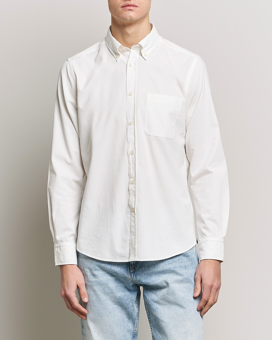 Uomini | Camicie | Morris | Summer Corduroy Shirt Off White