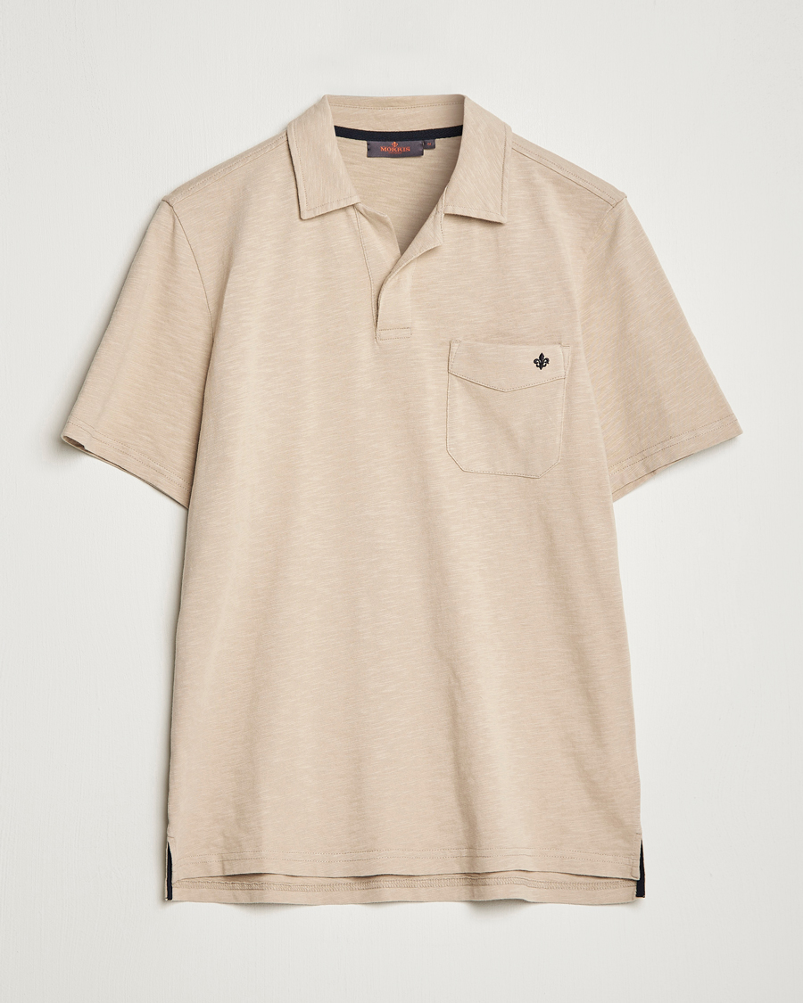 Uomini | Polo | Morris | Clopton Cotton Blend Polo Khaki