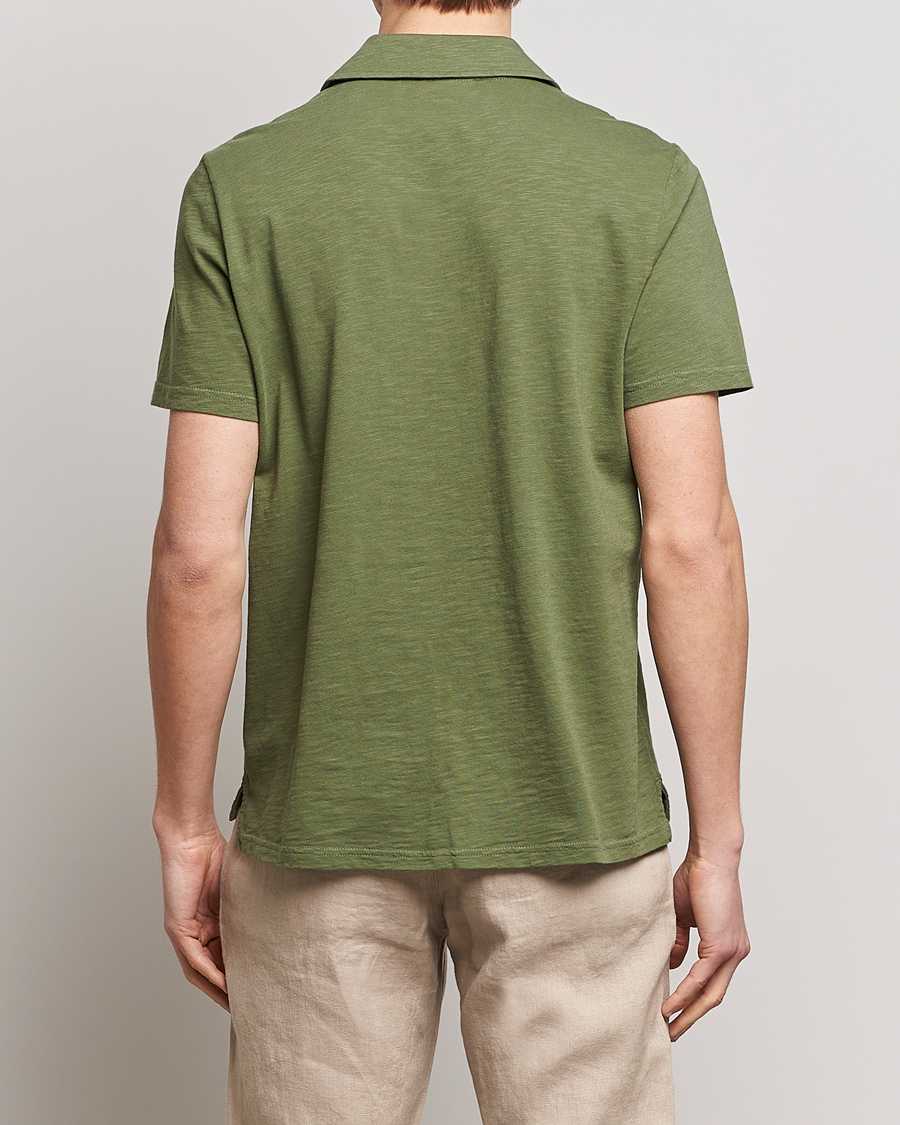 Uomini | Polo | Morris | Clopton Cotton Blend Polo Sage Green